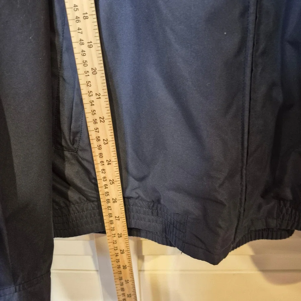 Chaps Men's XL Jacket Navy Blue Zip‎ Front Lightweight Casual Grandpa Harrington